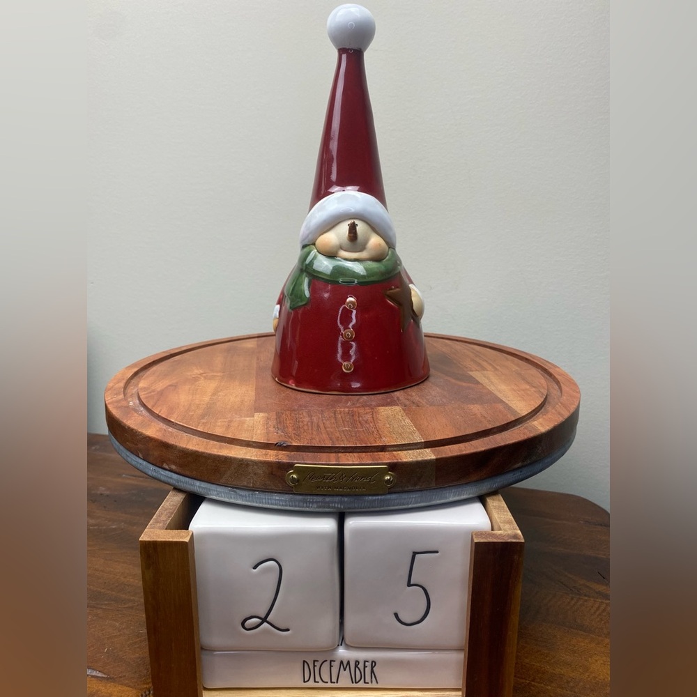 Christmas Porcelain Snowman Bell